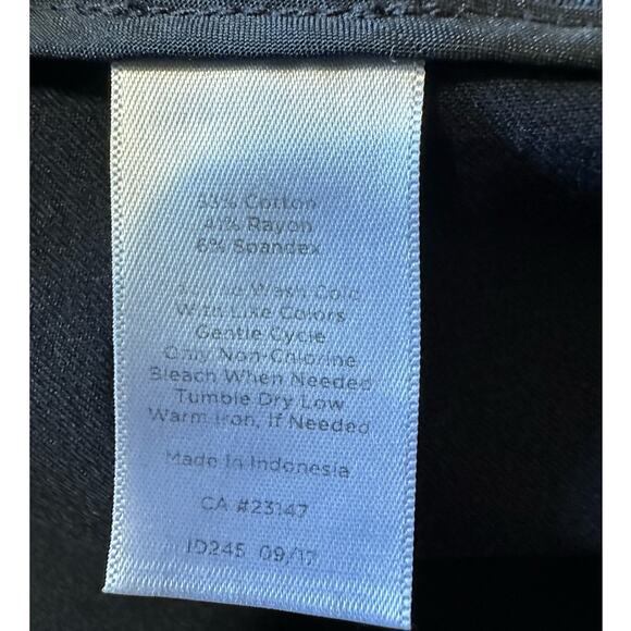 Talbots Navy Blue Chatham Ankle Side Zip Pants, Size 10 - Picture 6 of 8